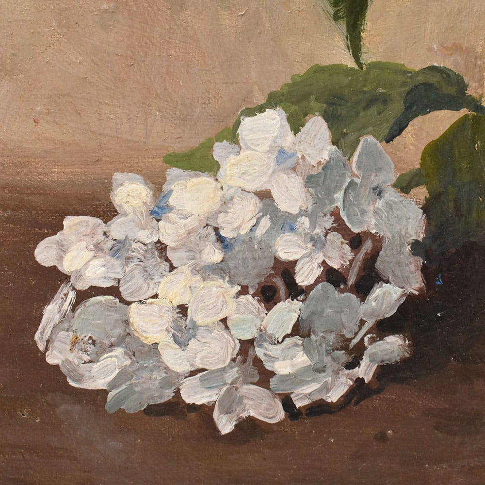 QF775 5 antique floral painting flower oil still life art deco